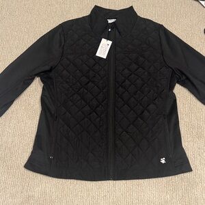 Elegant Black Quilted Women's Jacket